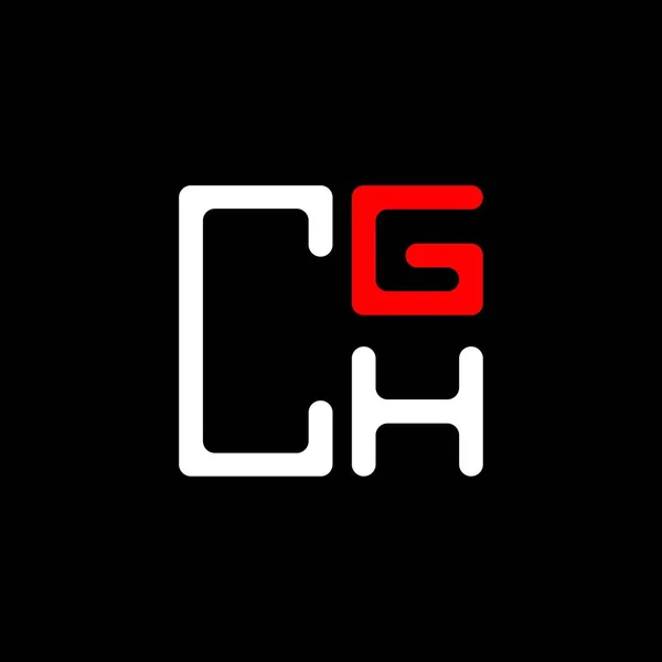 Cgh Brev Logotyp Kreativ Design Med Vektor Grafik Cgh Enkel — Stock vektor