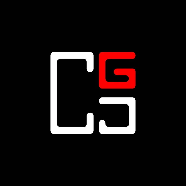 Cgj Letter Logo Creative Design Vector Graphic Cgj Simple Modern — Stock Vector