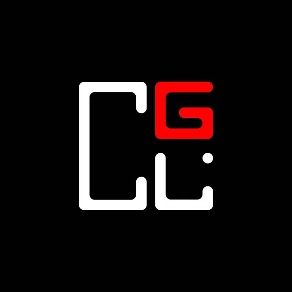 Cgl Písmenné Logo Kreativní Design Vektorovou Grafikou Cgl Jednoduché Moderní — Stockový vektor