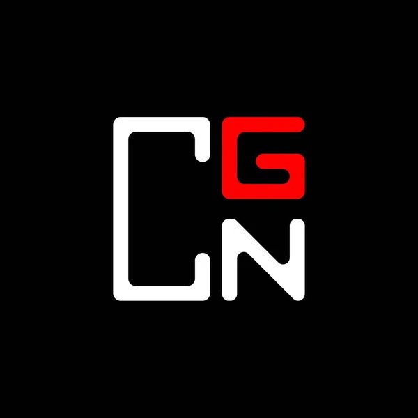 Cgn Brev Logotyp Kreativ Design Med Vektor Grafik Cgn Enkel — Stock vektor