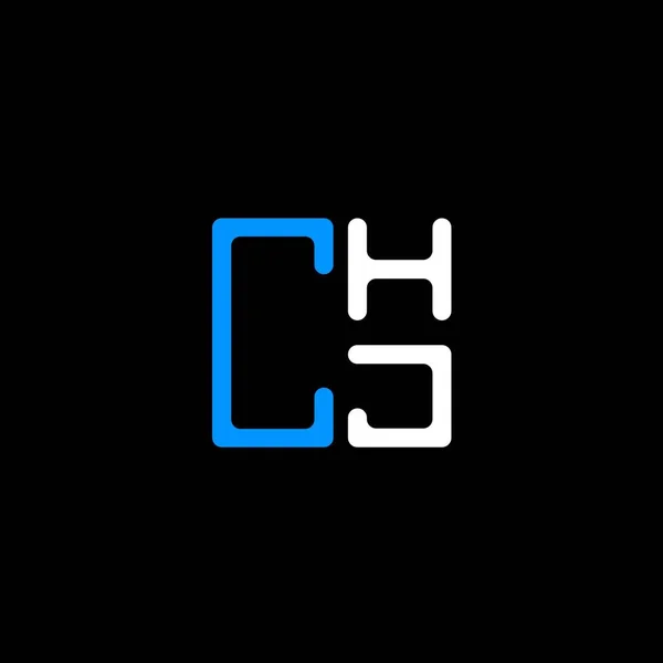 Chj Harfli Yaratıcı Logo Vektör Grafik Chj Basit Modern Logo — Stok Vektör
