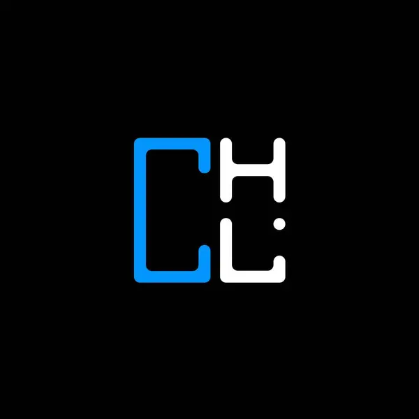 Chl Harf Logosu Tasarımı Vektör Grafik Chl Basit Modern Logo — Stok Vektör