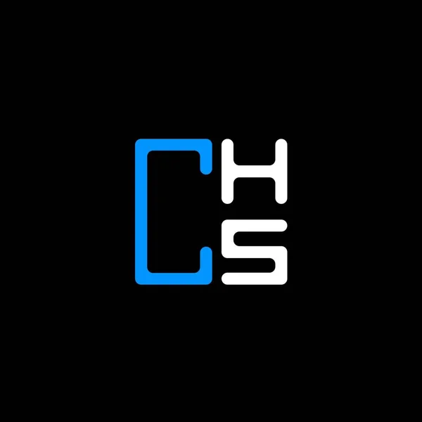 Chs Harfi Logo Yaratıcı Tasarımı Vektör Grafik Chs Basit Modern — Stok Vektör