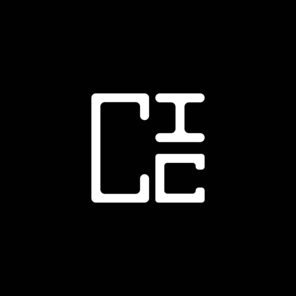 Cic Carta Logotipo Design Criativo Com Vetor Gráfico Logotipo Simples — Vetor de Stock