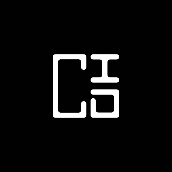 Cid Mektup Logosu Tasarımı Vektör Grafik Cid Basit Modern Logo — Stok Vektör