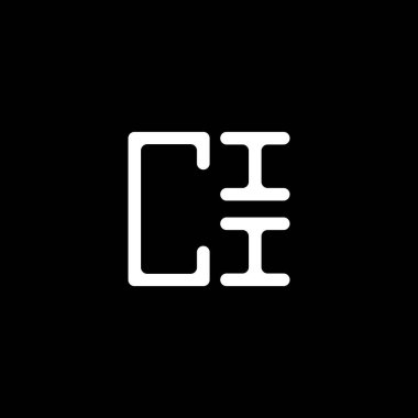 CII harf logosu yaratıcı tasarım vektör grafik, CII basit ve modern logo. CII lüks alfabe tasarımı  