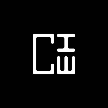 CIW harf logosu tasarımı vektör grafik, CIW basit ve modern logo. CIW lüks alfabe tasarımı  