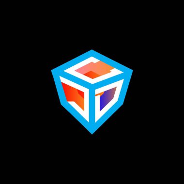 CJD harf logosu yaratıcı tasarım vektör grafik, CJD basit ve modern logo. CJD lüks alfabe tasarımı  