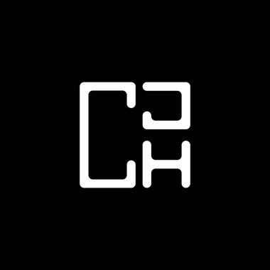 CJH harf logosu yaratıcı tasarım vektör grafik, CJH basit ve modern logo. CJH lüks alfabe tasarımı  