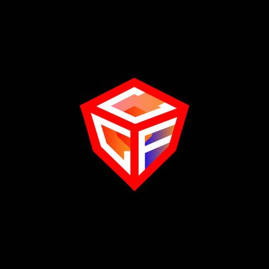 CLF harf logosu yaratıcı tasarım vektör grafik, CLF basit ve modern logo. CLF lüks alfabe tasarımı  