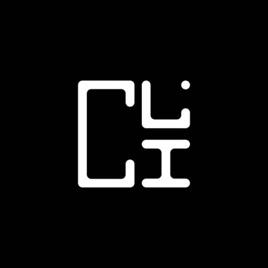 CLI harf logosu yaratıcı tasarımı vektör grafik, CLI basit ve modern logo. CLI lüks alfabe tasarımı  