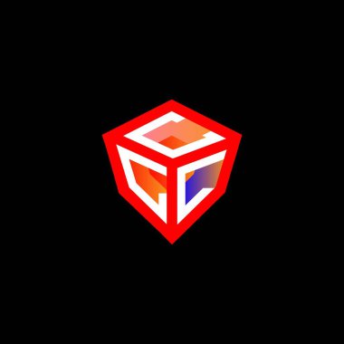 CLL harfli yaratıcı logo tasarımı vektör grafik, CLL basit ve modern logo. CLL lüks alfabe tasarımı  