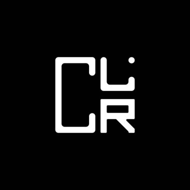 CLR harf logosu yaratıcı tasarım vektör grafik, CLR basit ve modern logo. CLR lüks alfabe tasarımı  