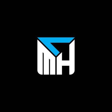 CMH harf logosu yaratıcı tasarım vektör grafik, CMH basit ve modern logo. CMH lüks alfabe tasarımı  