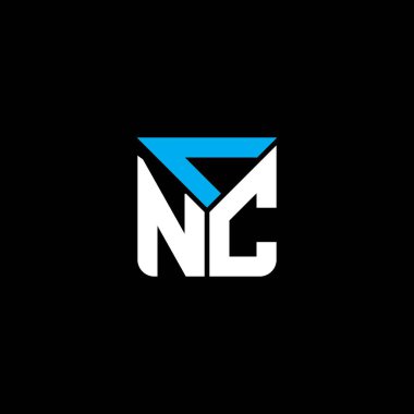 CNC harfli yaratıcı logo vektör grafikli, CNC basit ve modern logolu. CNC lüks alfabe tasarımı  
