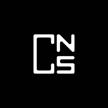 CNS harfli yaratıcı logo, vektör grafik, CNS basit ve modern logo. CNS lüks alfabe tasarımı  