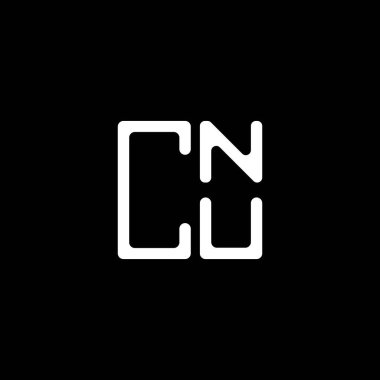 CNU harf logosu tasarımı vektör grafik, CNU basit ve modern logo. CNU lüks alfabe dizaynı  