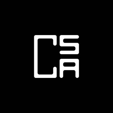 CSA harf logosu yaratıcı tasarım vektör grafik, CSA basit ve modern logo. CSA lüks alfabe tasarımı  