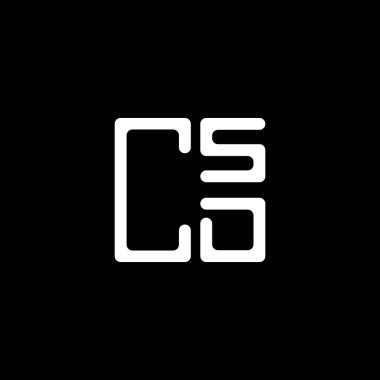 CSD mektup logosu tasarımı vektör grafik, CSD basit ve modern logo. CSD lüks alfabe tasarımı  