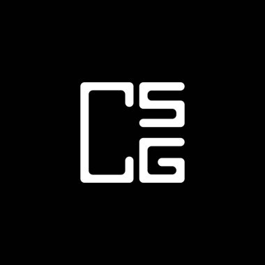 CSG harf logosu yaratıcı tasarım vektör grafik, CSG basit ve modern logo. CSG lüks alfabe tasarımı  