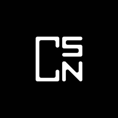 CSN harf logosu yaratıcı tasarımı vektör grafik, CSN basit ve modern logo. CSN lüks alfabe tasarımı  