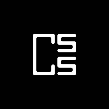 CSS harf logosu yaratıcı tasarım vektör grafik, CSS basit ve modern logo. CSS lüks alfabe tasarımı  