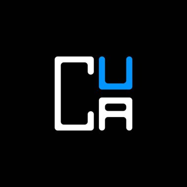 CUA harf logosu tasarımı vektör grafik, CUA basit ve modern logo. CUA lüks alfabe tasarımı  