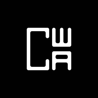 CWA harf logosu yaratıcı tasarım vektör grafik, CWA basit ve modern logo. CWA lüks alfabe tasarımı  