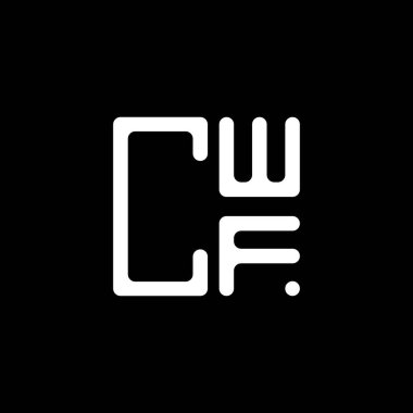 CWF harf logosu tasarımı vektör grafik, CWF basit ve modern logo. CWF lüks alfabe tasarımı  