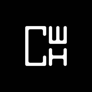 CWH harf logosu yaratıcı tasarım vektör grafik, CWH basit ve modern logo. CWH lüks alfabe tasarımı  