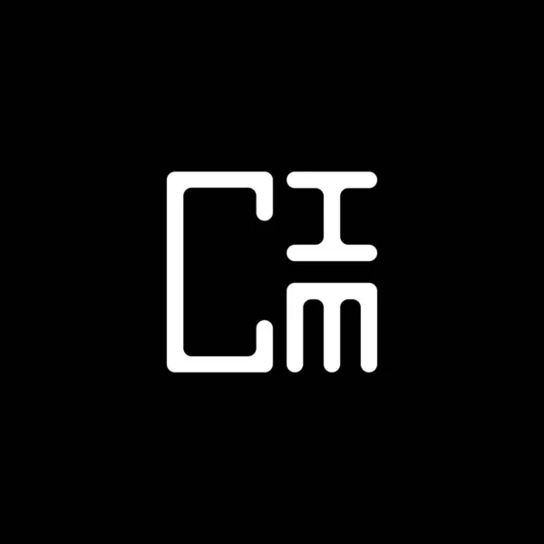 Cim Harf Logosu Tasarımı Vektör Grafik Cim Basit Modern Logo — Stok Vektör
