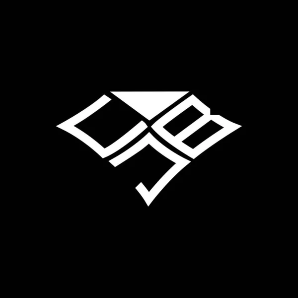 Cjb Carta Logotipo Design Criativo Com Gráfico Vetorial Cjb Logotipo — Vetor de Stock