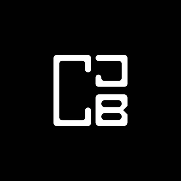 Logo Lettera Cjb Design Creativo Con Grafica Vettoriale Logo Semplice — Vettoriale Stock