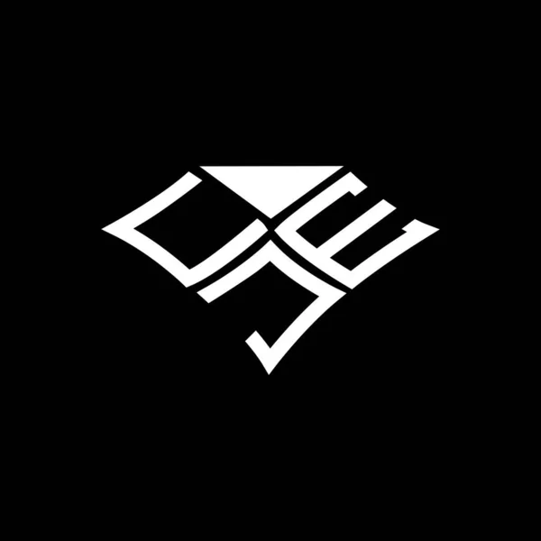 Cje Carta Logotipo Design Criativo Com Vetor Gráfico Cje Logotipo — Vetor de Stock