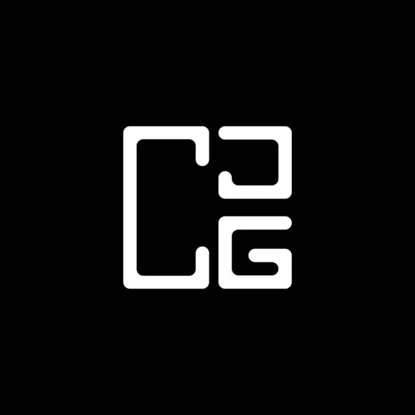 Cjg Harf Logosu Yaratıcı Tasarım Vektör Grafik Cjg Basit Modern — Stok Vektör
