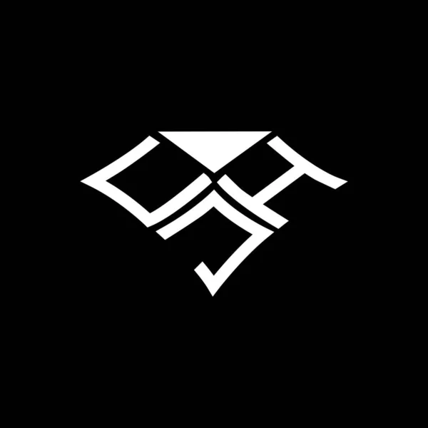 Logo Lettera Cjh Design Creativo Con Grafica Vettoriale Logo Semplice — Vettoriale Stock