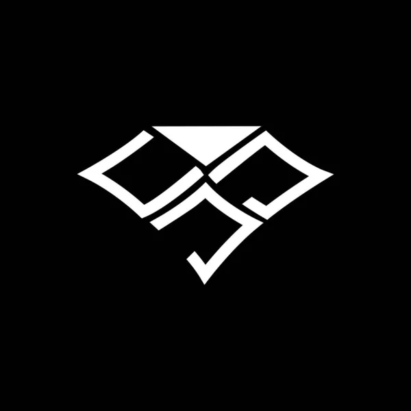 Cjj Carta Logotipo Design Criativo Com Gráfico Vetorial Cjj Logotipo — Vetor de Stock