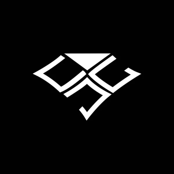 Cjl Carta Logotipo Design Criativo Com Gráfico Vetorial Cjl Logotipo — Vetor de Stock