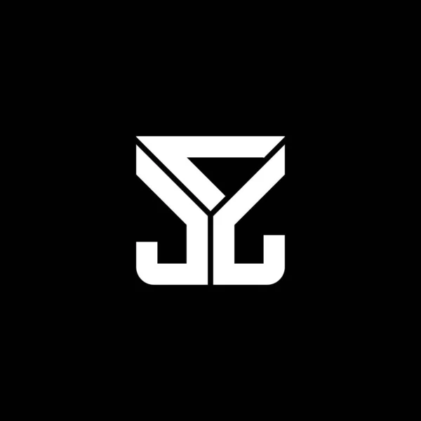 Cjl Carta Logotipo Design Criativo Com Gráfico Vetorial Cjl Logotipo —  Vetores de Stock