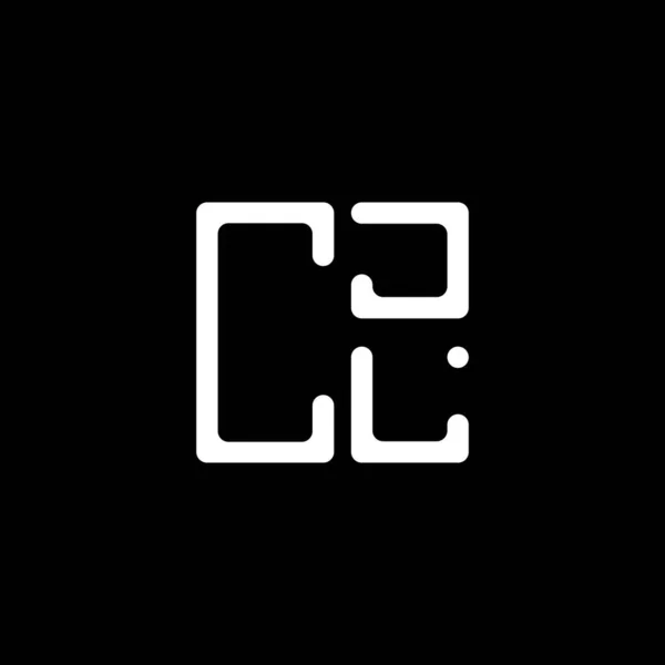 Cjl Harf Logosu Yaratıcı Tasarım Vektör Grafik Cjl Basit Modern — Stok Vektör