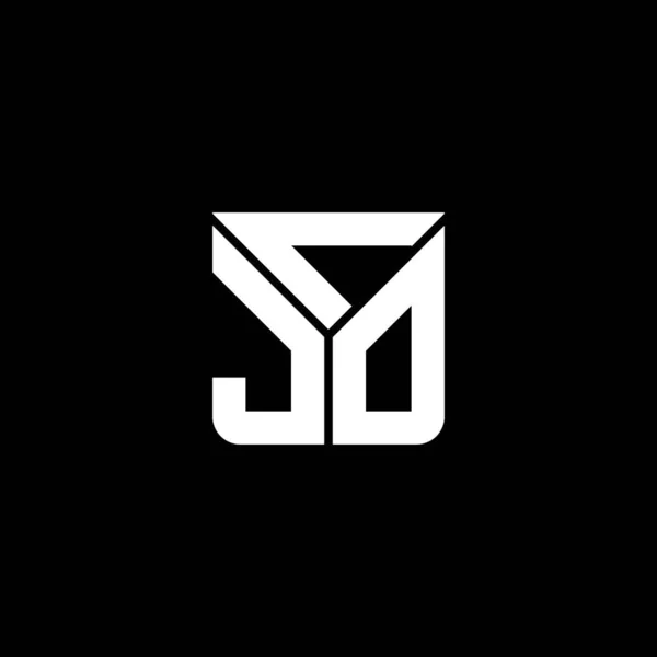 Cjo Carta Logotipo Design Criativo Com Gráfico Vetorial Cjo Logotipo — Vetor de Stock