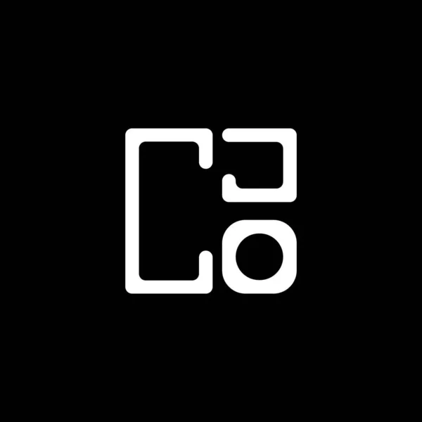 Cjo Letter Logo Kreatives Design Mit Vektorgrafik Cjo Einfaches Und — Stockvektor