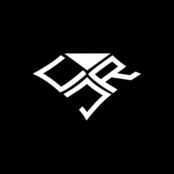 Cjr Carta Logotipo Design Criativo Com Gráfico Vetorial Cjr Logotipo —  Vetores de Stock
