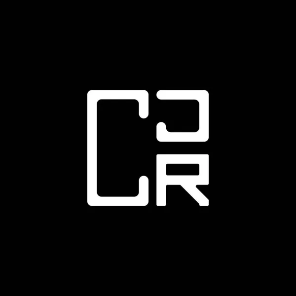 Cjr Carta Logotipo Design Criativo Com Gráfico Vetorial Cjr Logotipo — Vetor de Stock