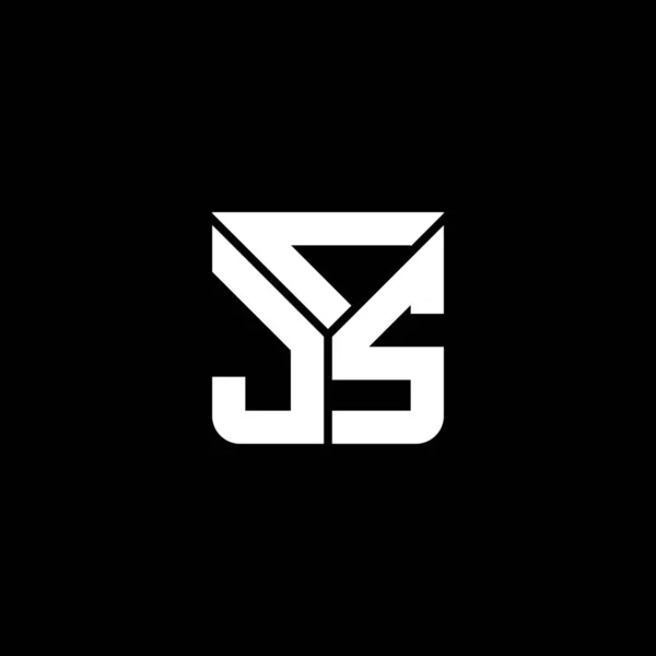 Cjs Letter Logo Creatief Ontwerp Met Vector Grafisch Cjs Eenvoudig — Stockvector
