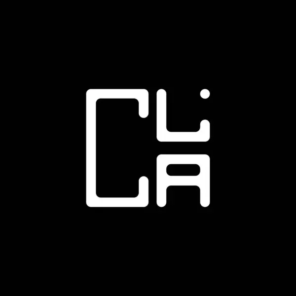 Cla Harf Logosu Yaratıcı Tasarım Vektör Grafik Cla Basit Modern — Stok Vektör