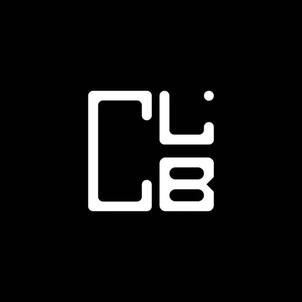 Clb Harfi Logo Yaratıcı Tasarımı Vektör Grafik Clb Basit Modern — Stok Vektör