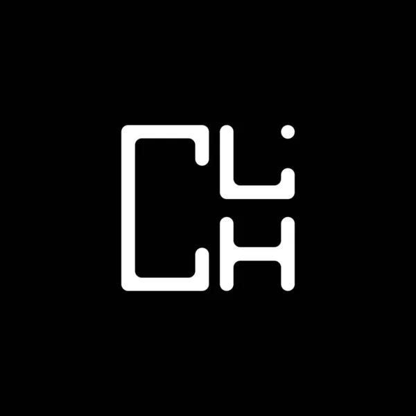 Clh Harf Logosu Yaratıcı Tasarım Vektör Grafik Clh Basit Modern — Stok Vektör