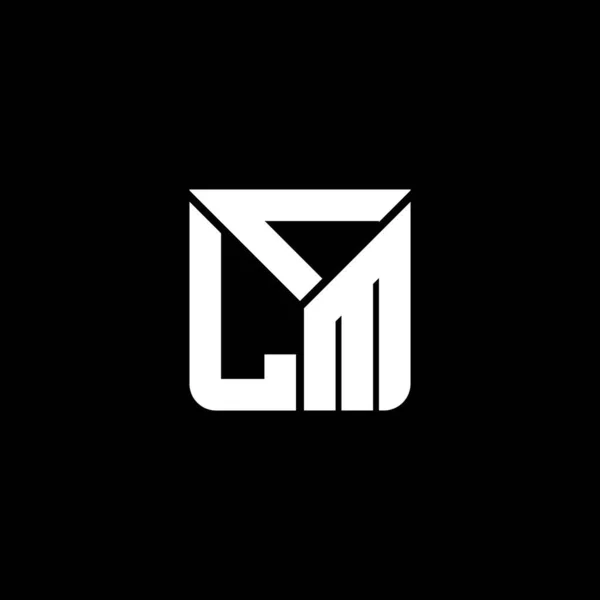 Clm Carta Logotipo Design Criativo Com Gráfico Vetorial Logotipo Simples —  Vetores de Stock