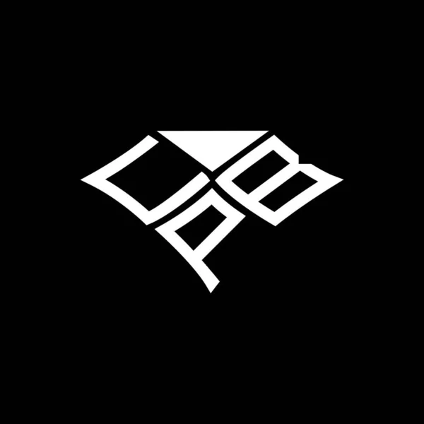 Cpb Carta Logotipo Design Criativo Com Gráfico Vetorial Logotipo Simples — Vetor de Stock